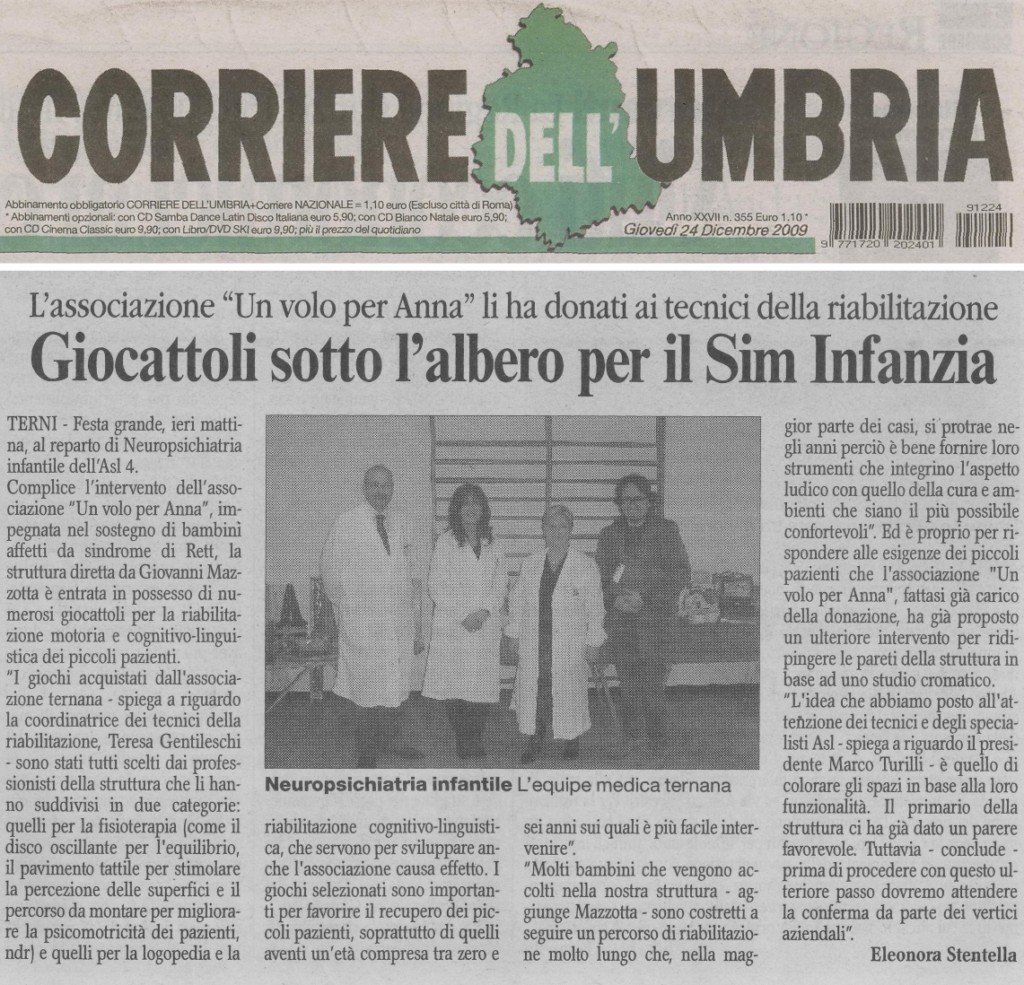 Corriere Umbria 24 12 2009